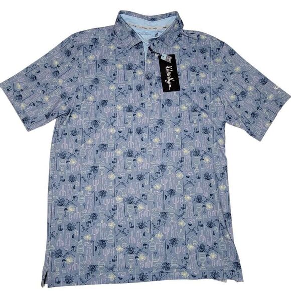 Walter Hagen Golf Polo Shirt Men Size Small Desert Tequila Alcohol Stretch NEW - Picture 2 of 13